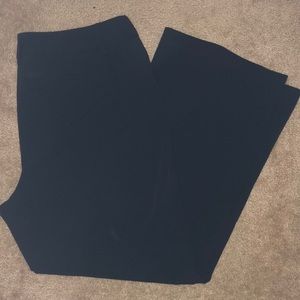 Alfani flat front wide leg black pants